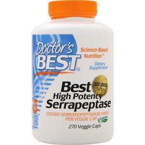 Doctor's Best Best High Potency Serrapeptase (120,000 Units)  270 vcaps