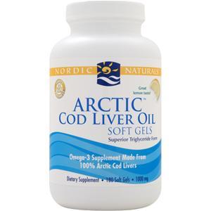 Nordic Naturals Arctic Cod Liver Oil Lemon 180 sgels