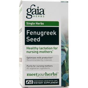 Gaia Herbs Fenugreek Seed  60 lcaps