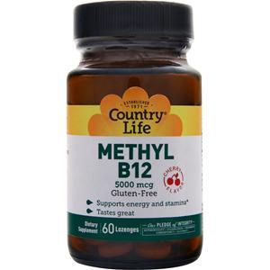 Country Life Methyl B12 (5000mcg) Cherry 60 lzngs