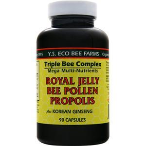 Y.S. Eco Bee Farms Royal Jelly, Bee Pollen, Propolis plus Korean Ginseng  90 caps