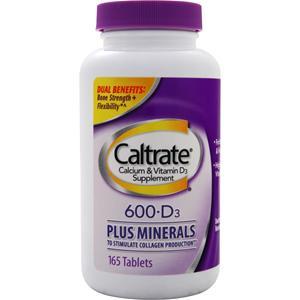 Caltrate 600 + D Plus Minerals  165 tabs