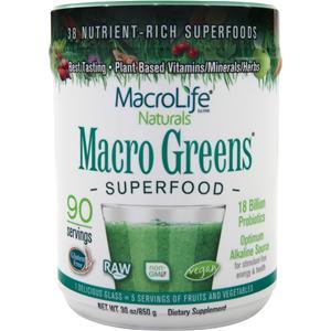 Macrolife Naturals Macro Greens (powder)  30 oz