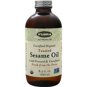 Flora Organic Toasted Sesame Oil - Cold Pressed & Unrefined  8.5 fl.oz