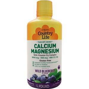 Country Life Target-Mins - Calcium-Magnesium with Vitamin D Wild Blueberry 32 fl.oz