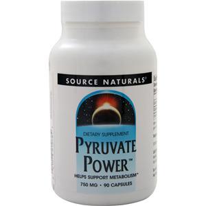 Source Naturals Pyruvate Power (750mg)  90 caps