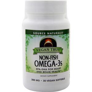 Source Naturals Vegan True Non-Fish Omega-3s  30 vcaps