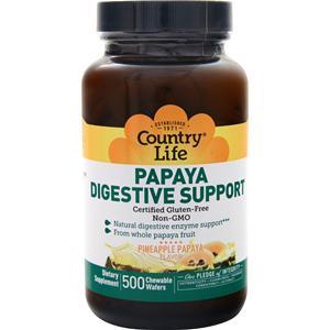 Country Life Papaya Digestive Support  500 wafrs