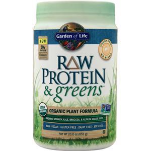 Garden Of Life Raw Protein & Greens (Organic Plant Formula) Lightly Sweet 23 oz