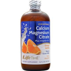 Lifetime Liquid Calcium Magnesium Citrate Orange Vanilla 16 fl.oz