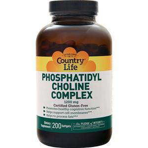 Country Life Phosphatidyl Choline Complex (1200mg)  200 sgels