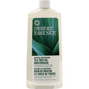 Desert Essence Tea Tree Oil Mouthwash (Sugar & Alcohol Free) Spearmint 16 oz