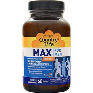 Country Life Max For Men  60 tabs