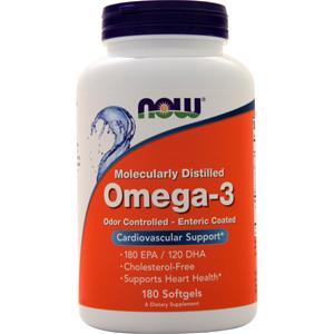 Now Omega-3 Odor Controlled, Enteric (1000mg)  180 sgels