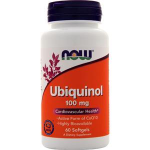 Now Ubiquinol (100mg)  60 sgels