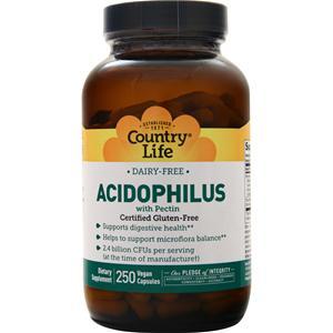 Country Life Acidophilus with Pectin  250 vcaps