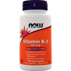 Now Vitamin K-2 (100mcg)  100 vcaps