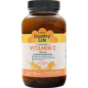 Country Life Vitamin C - Chewable Orange Juice  90 wafrs
