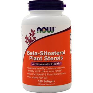 Now Beta-Sitosterol Plant Sterols  180 sgels