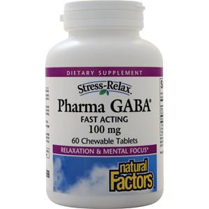 Natural Factors Pharma GABA Tropical Fruit 60 tabs