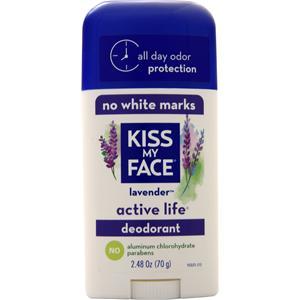 Kiss My Face Active Life Deodorant Lavendar 2.48 oz