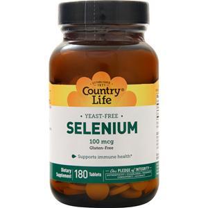 Country Life Selenium (100mcg)  180 tabs