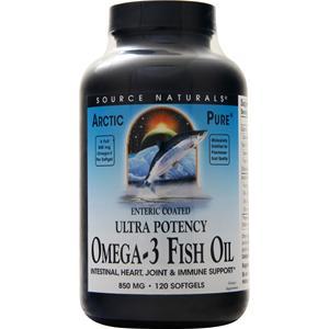 Source Naturals Ultra Potency Omega-3 Fish Oil (850mg) Enteric Coated 120 sgels