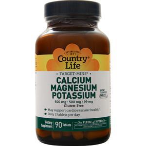Country Life Target-Mins - Calcium Magnesium Potassium  90 tabs