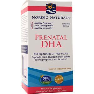Nordic Naturals Prenatal DHA  180 sgels