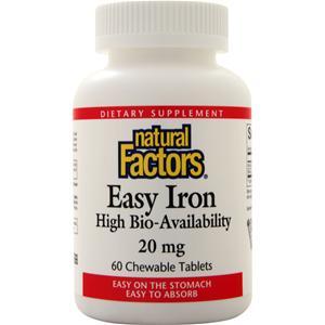 Natural Factors Easy Iron (20mg)  60 chews