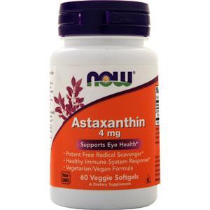 Now Astaxanthin (4mg)  60 sgels