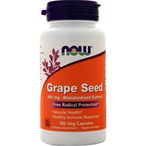 Now Grape Seed Standardized Extract (100mg)  100 vcaps