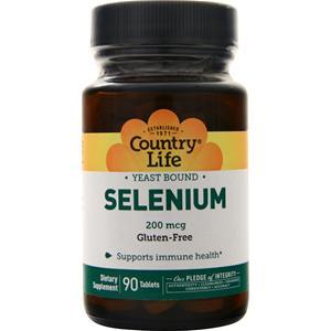 Country Life Selenium (200mcg)  90 tabs