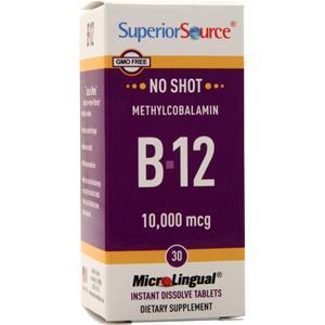 Superior Source No Shot Methylcobalamin B-12 (10,000mcg) - Extra Strength  30 tabs