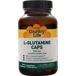 Country Life L-Glutamine Caps (500mg)  100 vcaps