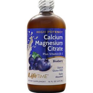 Lifetime Liquid Calcium Magnesium Citrate (High-Potency) Blueberry 16 fl.oz