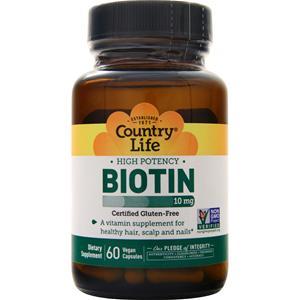 Country Life Biotin (10mg)  60 vcaps