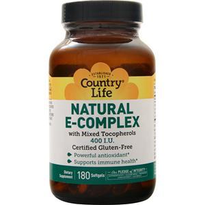Country Life Natural E-Complex (400IU)  180 sgels