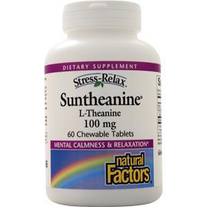 Natural Factors Suntheanine (L-theanine) (chewable) 60 tabs