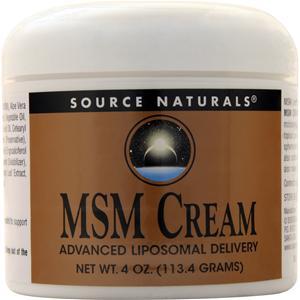 Source Naturals MSM Cream  4 oz
