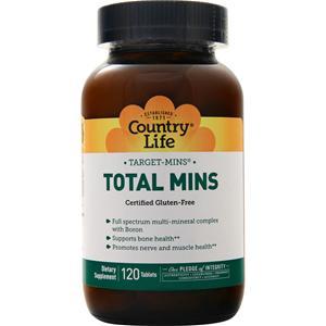 Country Life Target-Mins Total Mins  120 tabs