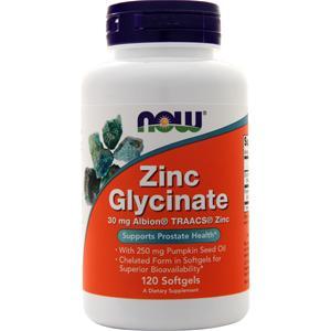 Now Zinc Glycinate  120 sgels