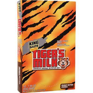 Tiger's Milk King Size Tiger's Milk Bar Peanut Butter Crunch 12 bars