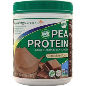 Growing Naturals Pea Protein - Gold Standard Pea Powder Chocolate Power 449 grams