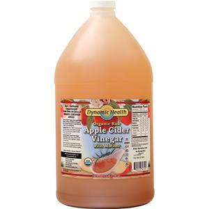 Dynamic Health Apple Cider Vinegar with Mother (Organic Raw)  128 fl.oz