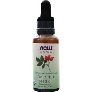 Now 100% Pure & Certified Organic Rose Hip Seed Oil  1 fl.oz
