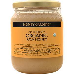 Honey Gardens Apitherapy Organic Raw Honey  16 oz