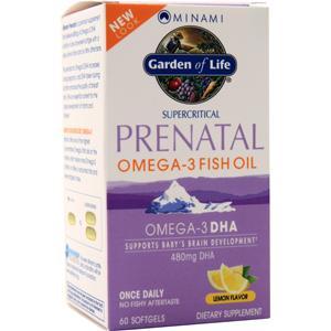 Garden Of Life Minami Supercritical Prenatal Omega-3 Fish Oil Lemon Flavor 60 sgels
