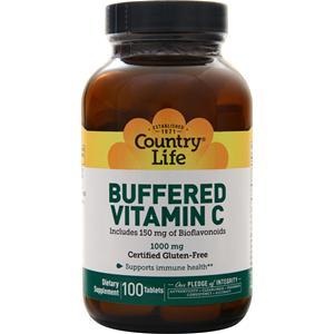 Country Life Buffered Vitamin C (1000mg)  100 tabs