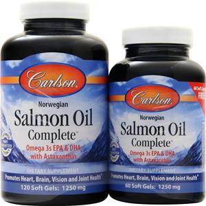 Carlson Norwegian Salmon Oil Complete 120+60 180 sgels
